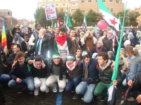 Roma, manifestazione per la Siria